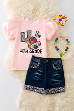Load image into Gallery viewer, Back-to-School Pink Short Set