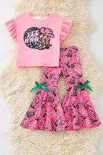 Load image into Gallery viewer, Yee Haw Pink Bell Bottom Set