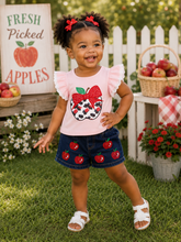 Load image into Gallery viewer, Back to School Apple Sequin Short Set