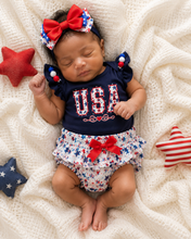 Load image into Gallery viewer, USA Patriotic Bloomer Set
