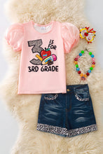 Load image into Gallery viewer, Back-to-School Pink Short Set
