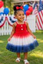 Load image into Gallery viewer, Patriotic Tulle Dress
