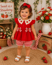 Load image into Gallery viewer, Sweet Strawberry Bloomer Set
